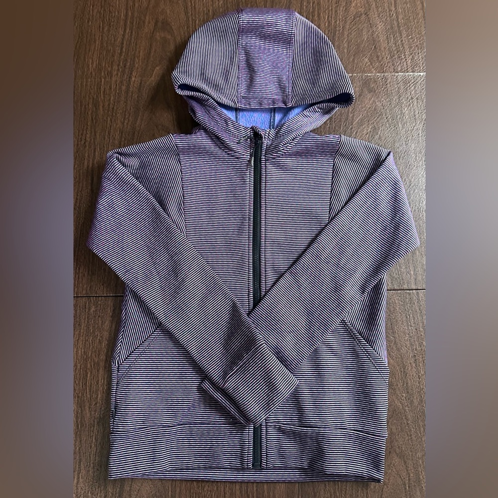 Athleta Girl LIKE NEW Striped Hoodie